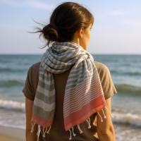 WIND - Foulard, chèche à franges
