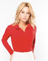 Polo manches longues<BR>Femme