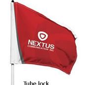 Drapeaux avec logo au Recto