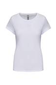 T-Shirts Stretch Col Rond <BR>Femme