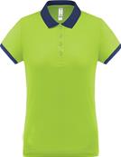 Polo Stretch Bi color<br>Femme