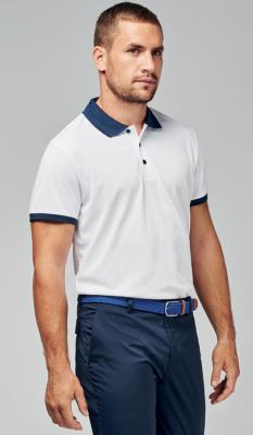 Polo Stretch Bi color<br>Homme
